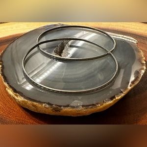 VINTAGE etched silver bangles